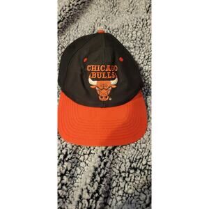 Vintage Chicago Bulls Snapback Hat NBA Clark Sportswear Made in Taiwan